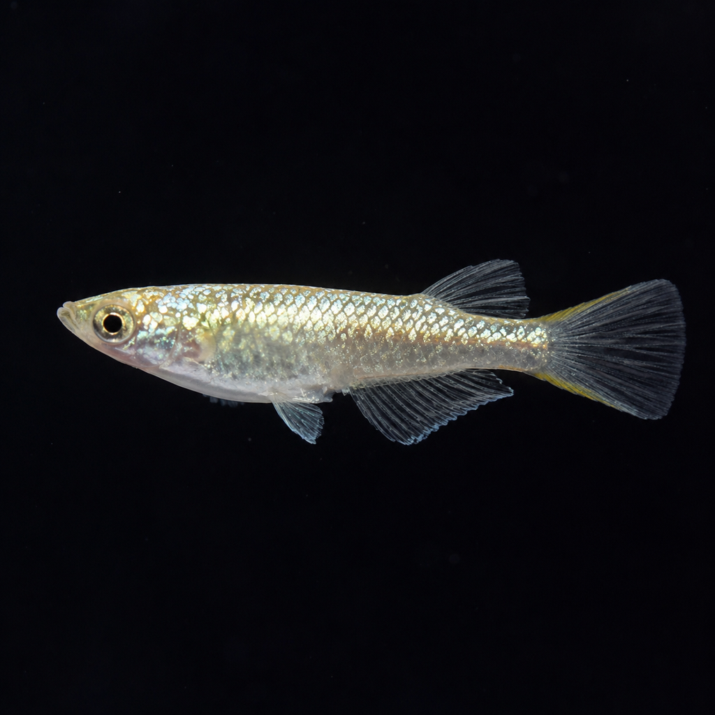 Neptune Gold Medaka – Imported Unsexed Group of 2 – Actual Fish Pictured