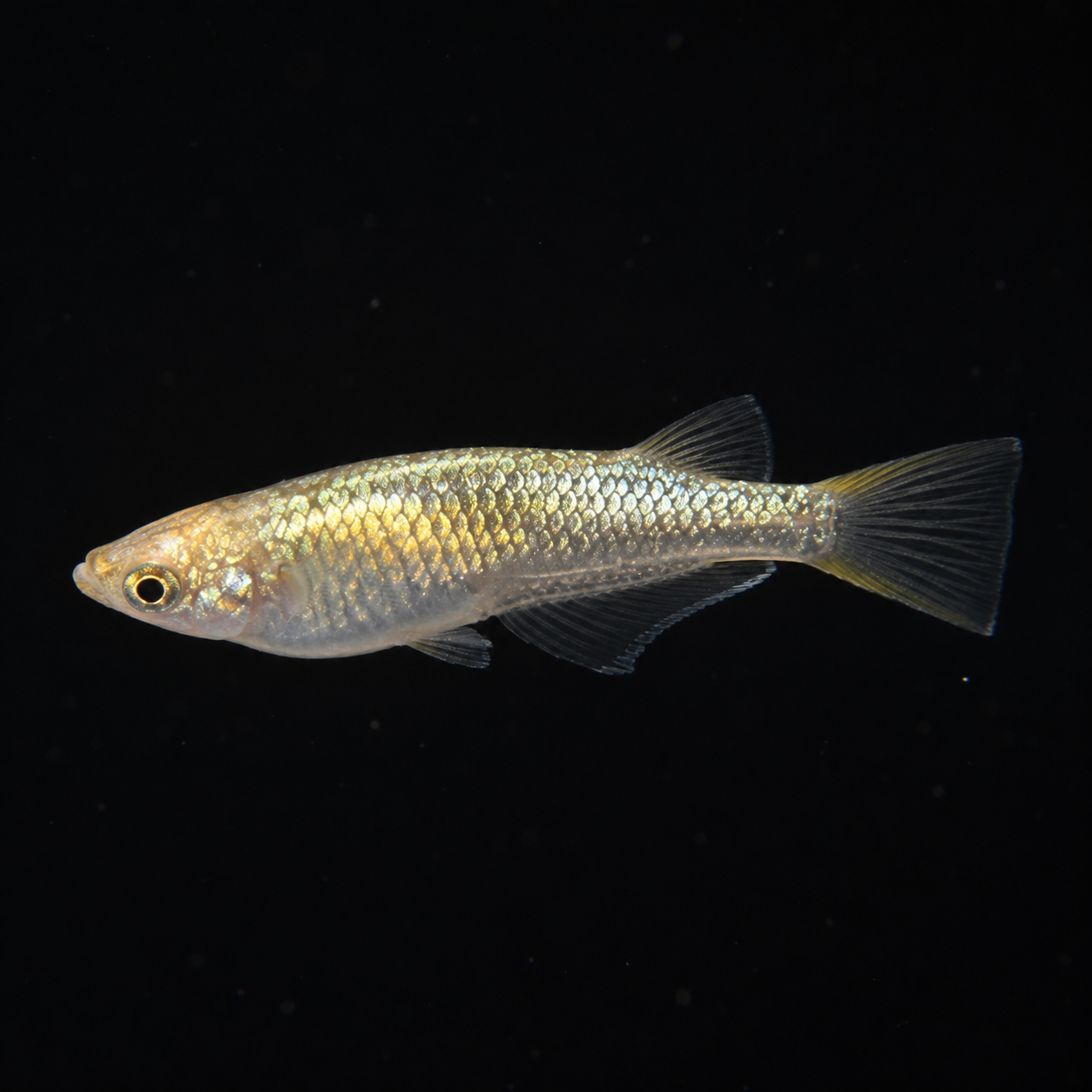 Neptune Gold Medaka – Imported Unsexed Group of 2 – Actual Fish Pictured