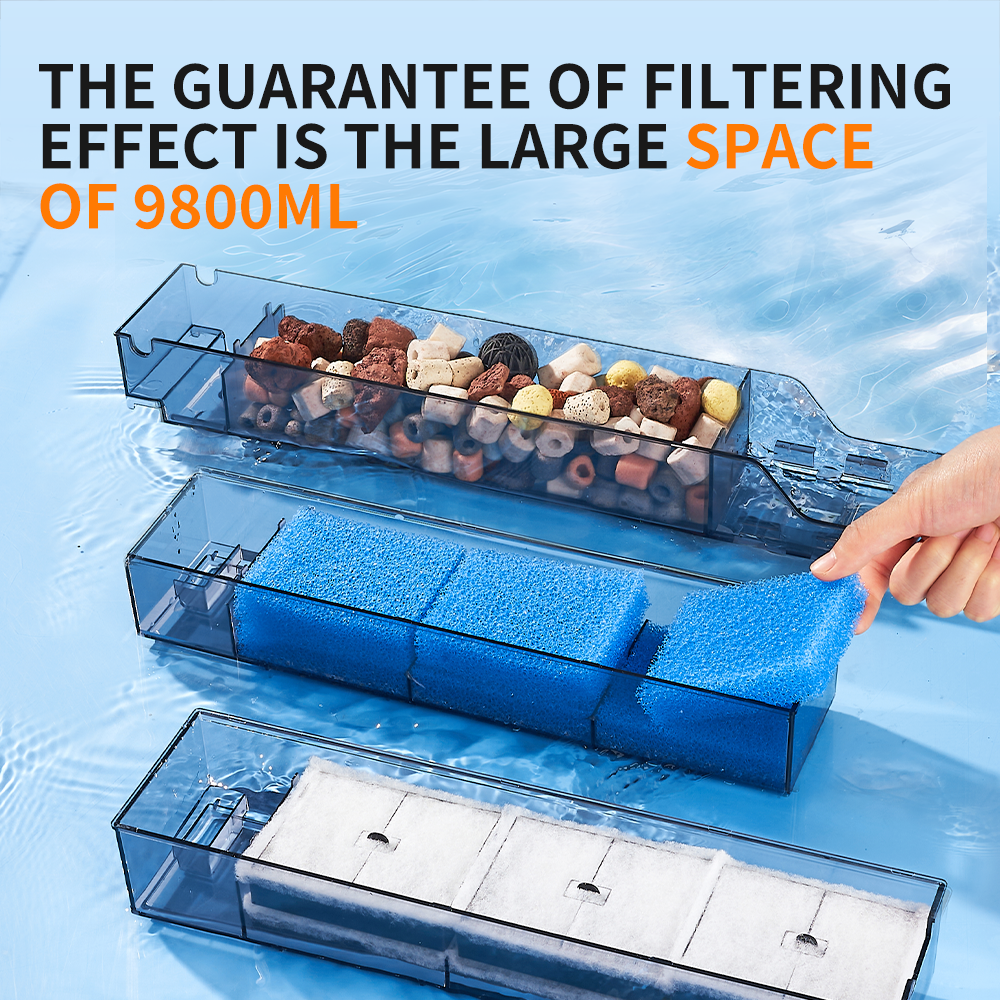 YEE 3-in-1 Hang-On Aquarium Filter — International Plug Version