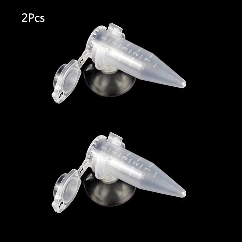 Additional view of the aquarium feeding funnel with suction cup