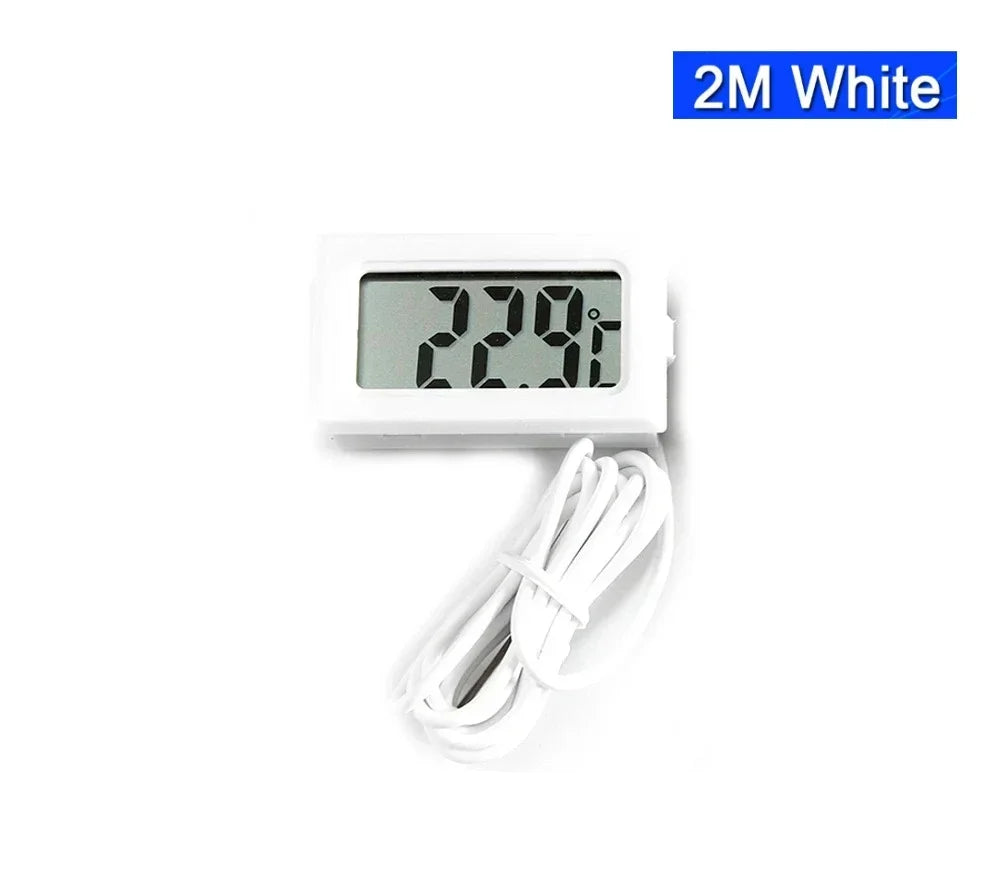 Additional view of the mini digital aquarium thermometer and probe