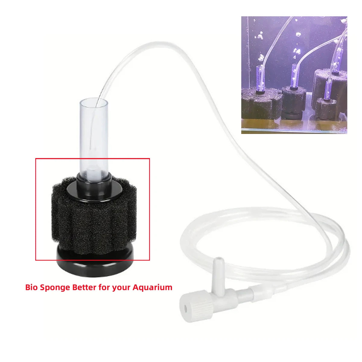 Air-Driven Bio Sponge Filters & Replacement Sponges – gallery view 3
