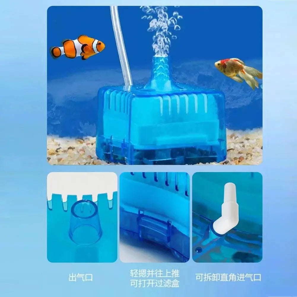 Compact Air-Driven Sponge Filter with Ceramic Media — GLQ-02