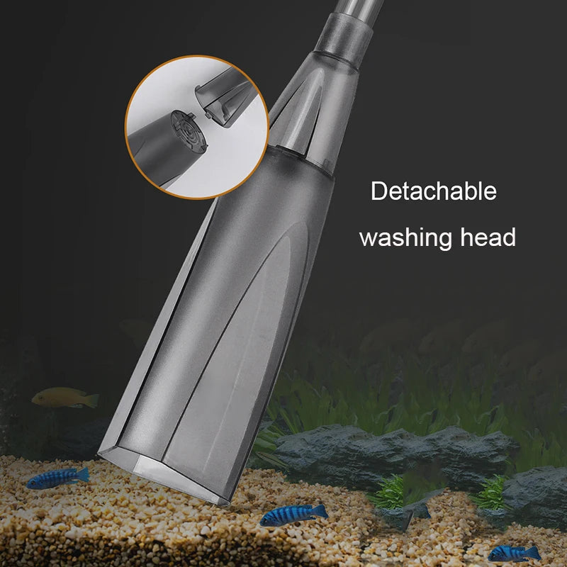 Additional view of the aquarium water changer and gravel siphon