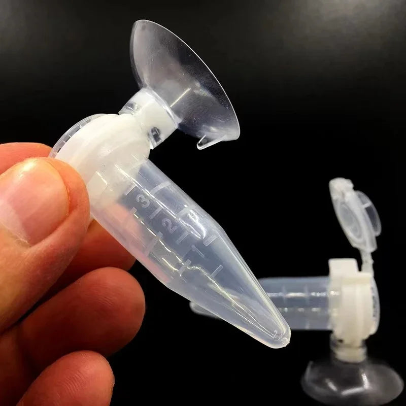 Additional view of the aquarium feeding funnel with suction cup
