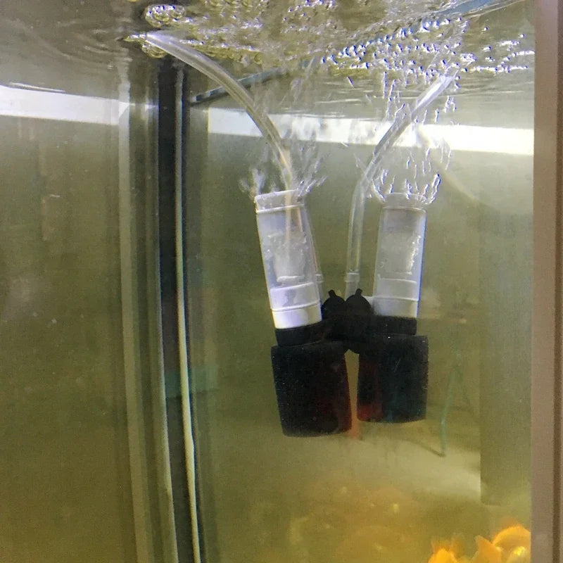 Mini Pneumatic Aquarium Filter — Compact Air-Driven Filtration – gallery view 5