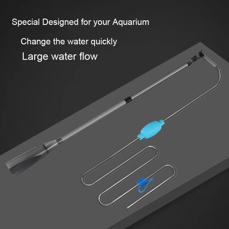 Aquarium water changer and gravel siphon kit