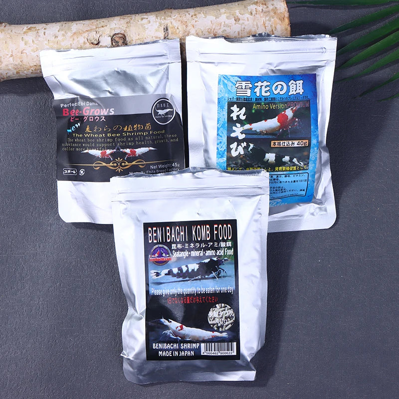 Premium Shrimp Food for Caridina & Neocaridina — 5 Varieties