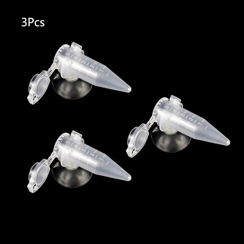 Additional view of the aquarium feeding funnel with suction cup