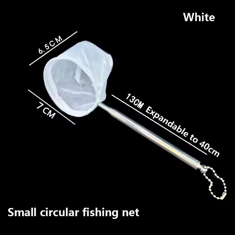 Telescoping Aquarium Net for Shrimp & Small Fish — Square or Round