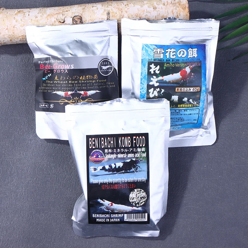 Premium Shrimp Food for Caridina & Neocaridina — 5 Varieties