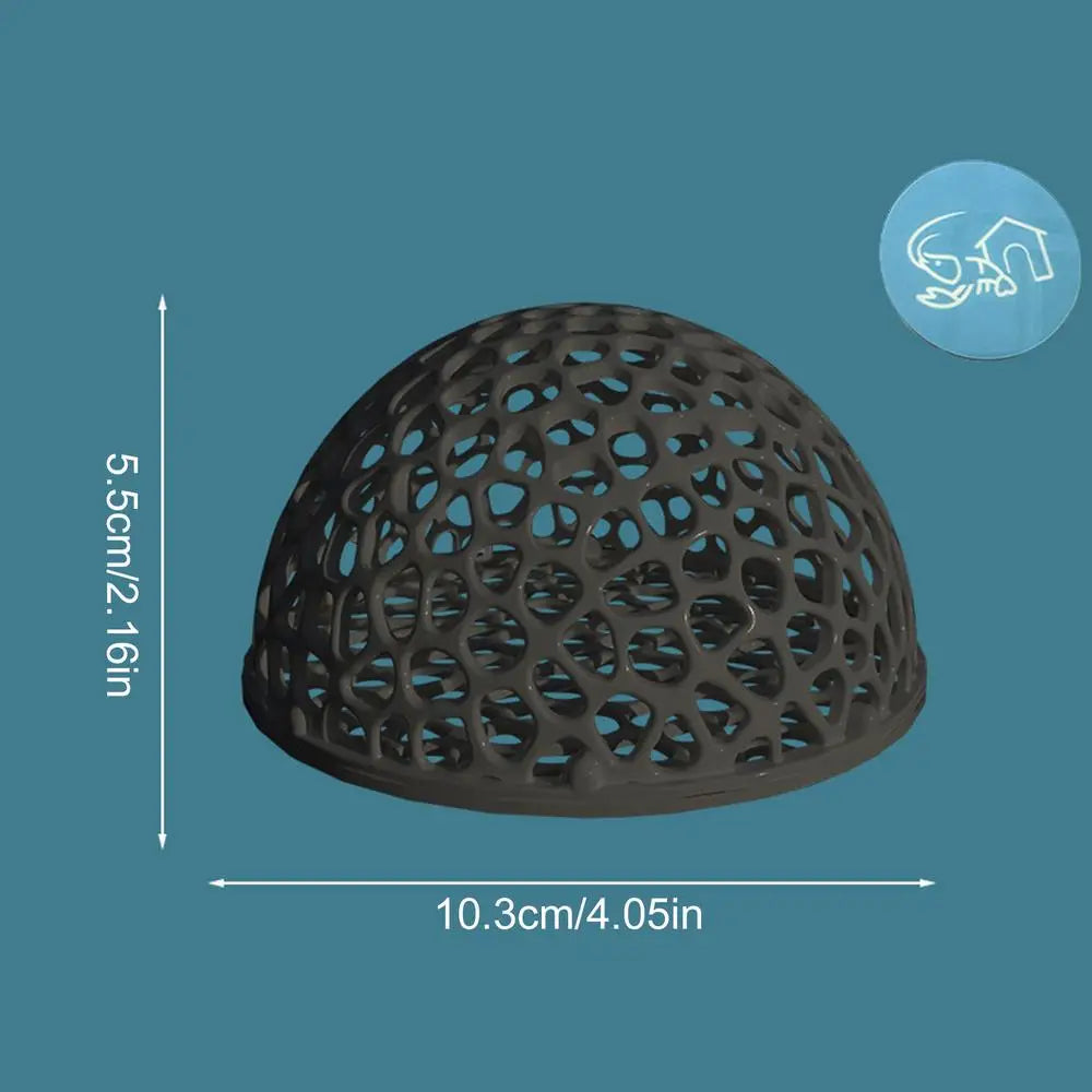 Perforated Shrimp Shelter Dome - Black Aquarium Hide