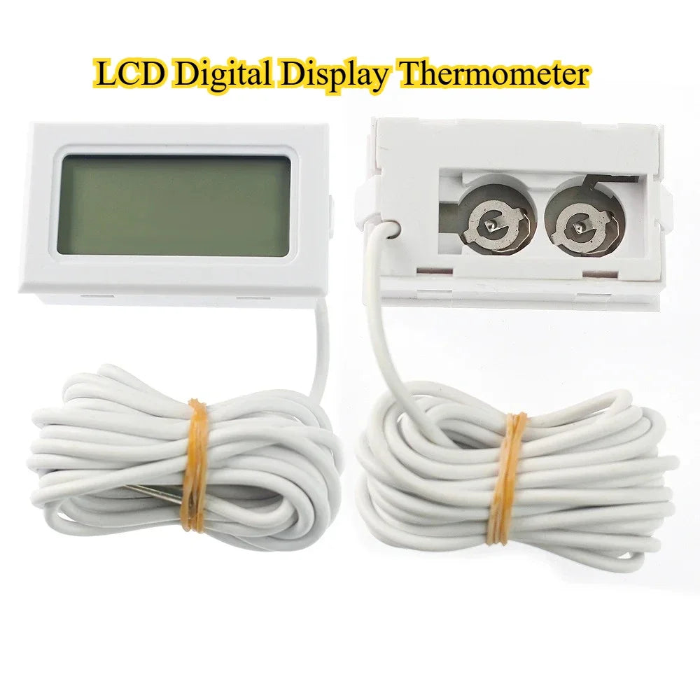 Additional view of the mini digital aquarium thermometer and probe