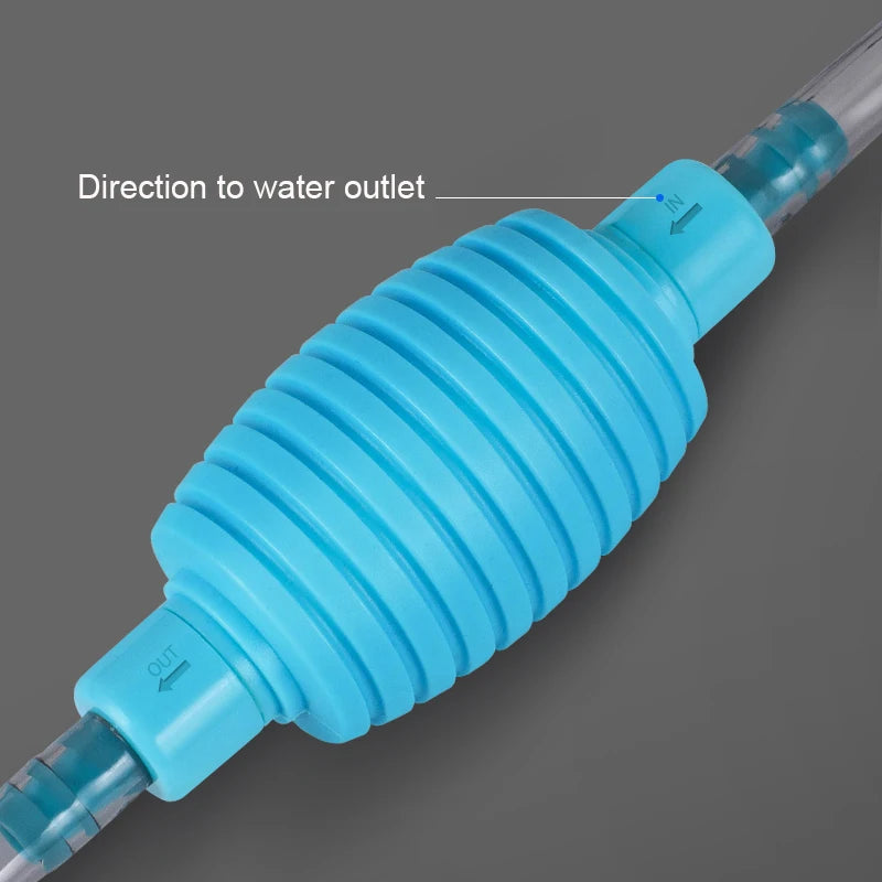 Additional view of the aquarium water changer and gravel siphon