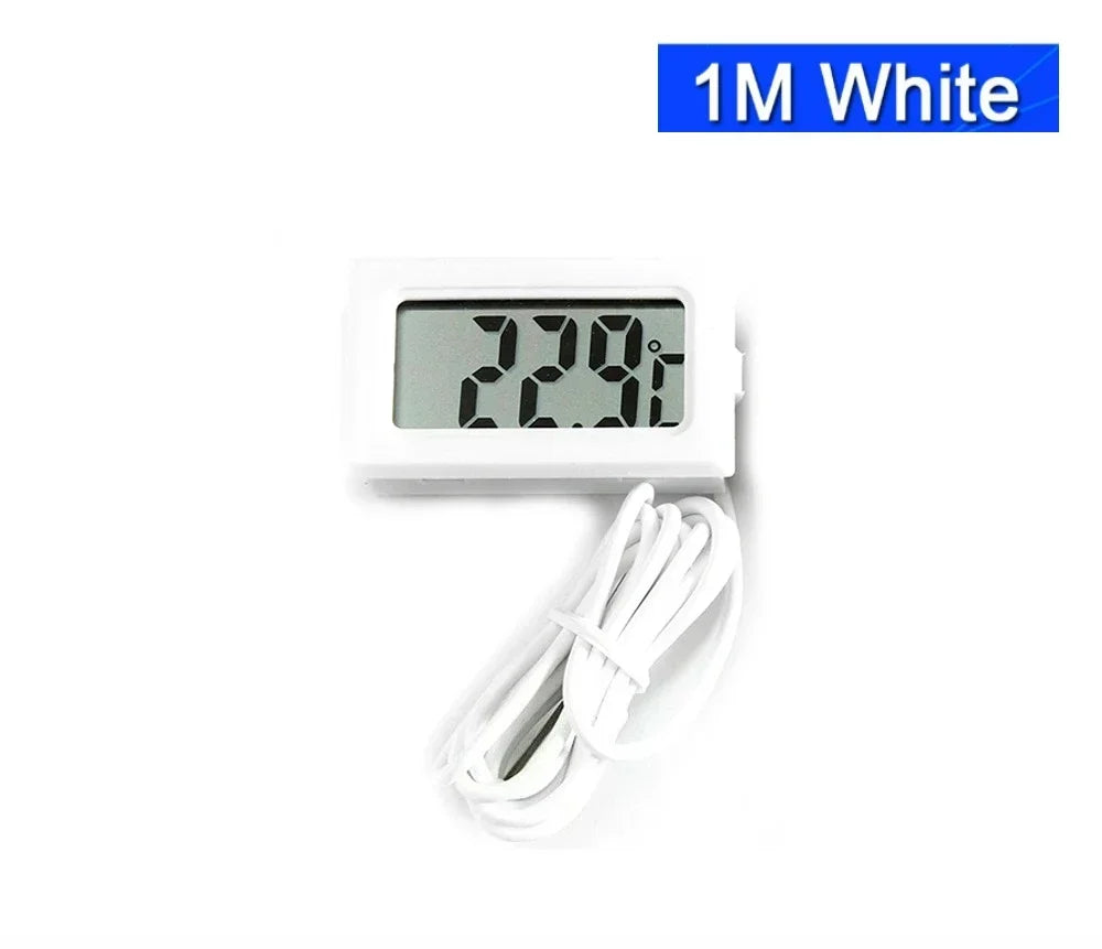 Additional view of the mini digital aquarium thermometer and probe