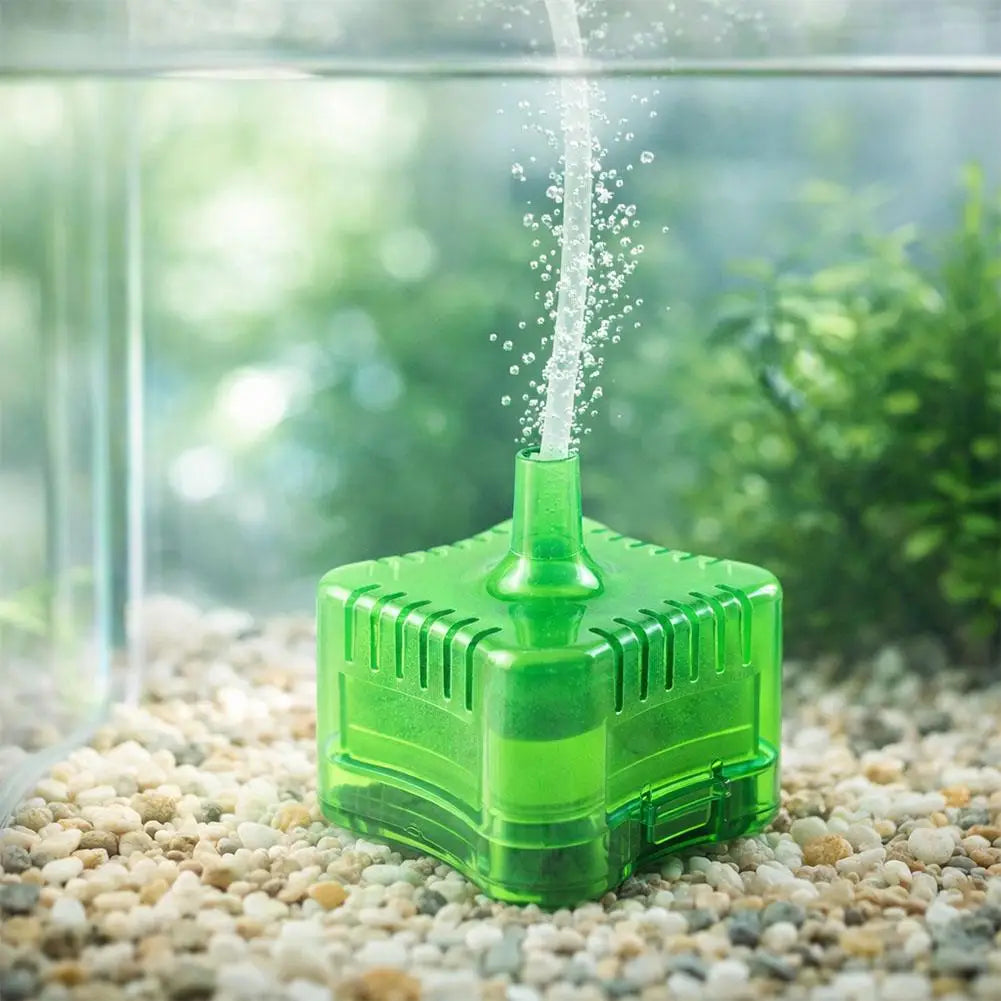 Compact Air-Driven Sponge Filter with Ceramic Media — GLQ-02