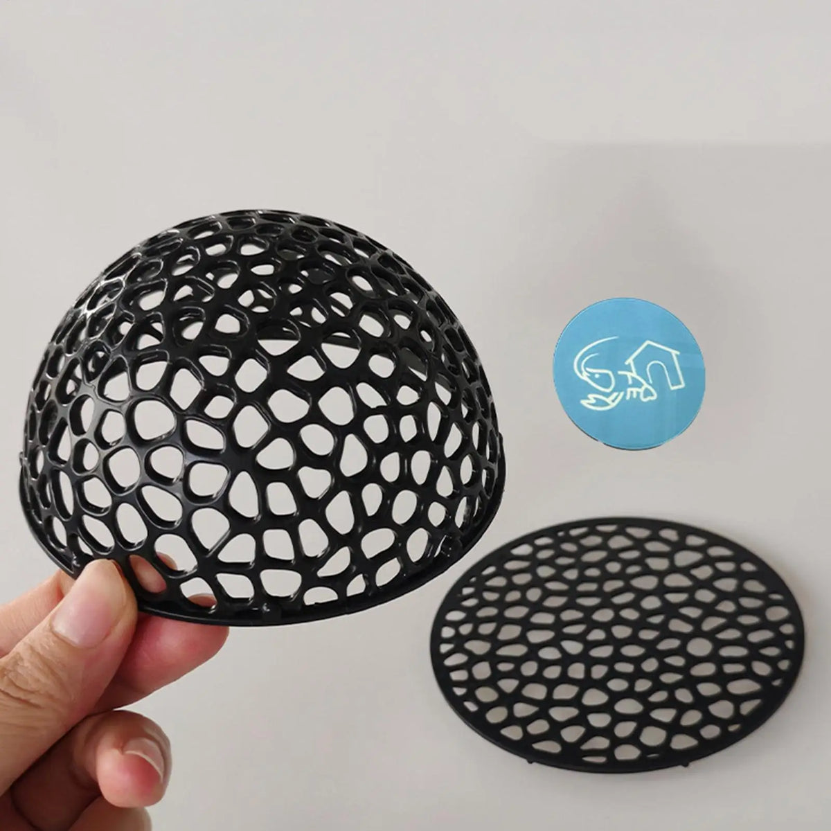 Perforated Shrimp Shelter Dome - Black Aquarium Hide