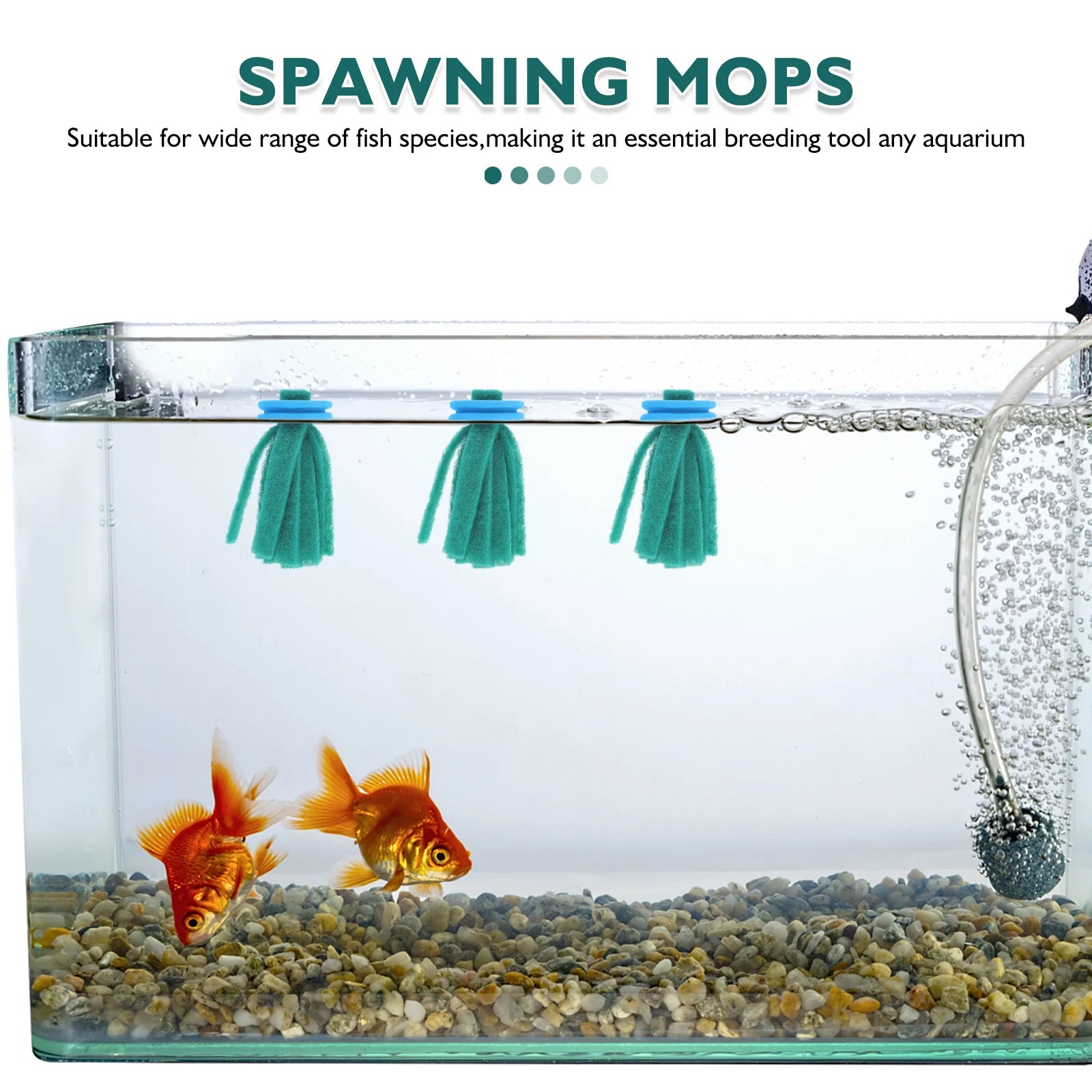 Floating Fish Egg Collection Mops for Medaka — 10 Pack