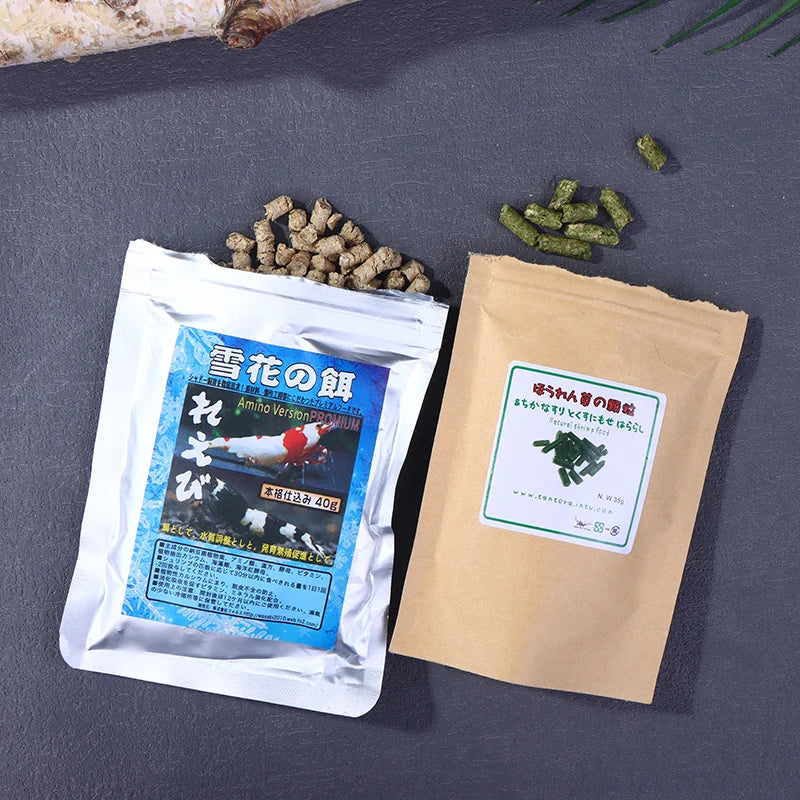 Premium Shrimp Food for Caridina & Neocaridina — 5 Varieties